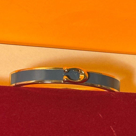 Coach Silver Hinged Bracelet - Picture 2 of 15